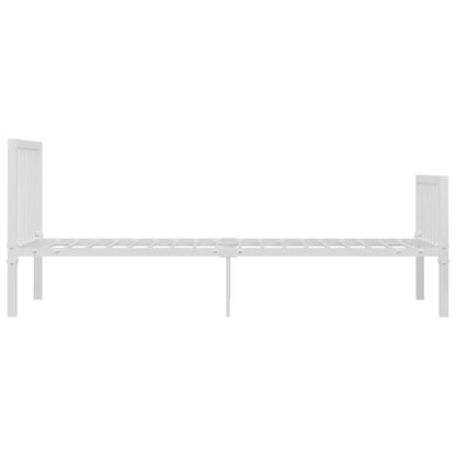 Bettgestell Weiß Metall 90×200 cm - Pazzar.ch