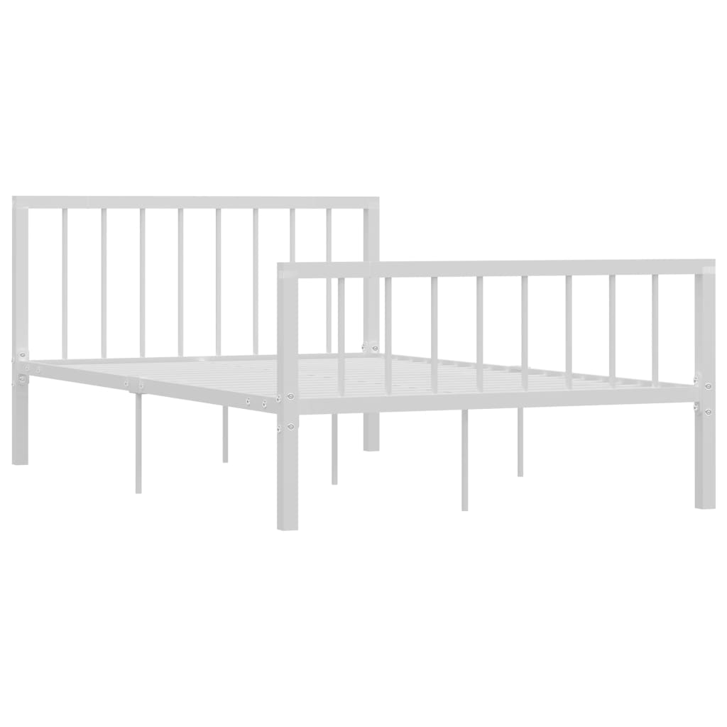 Bettgestell Weiß Metall 120x200 cm - Pazzar.ch