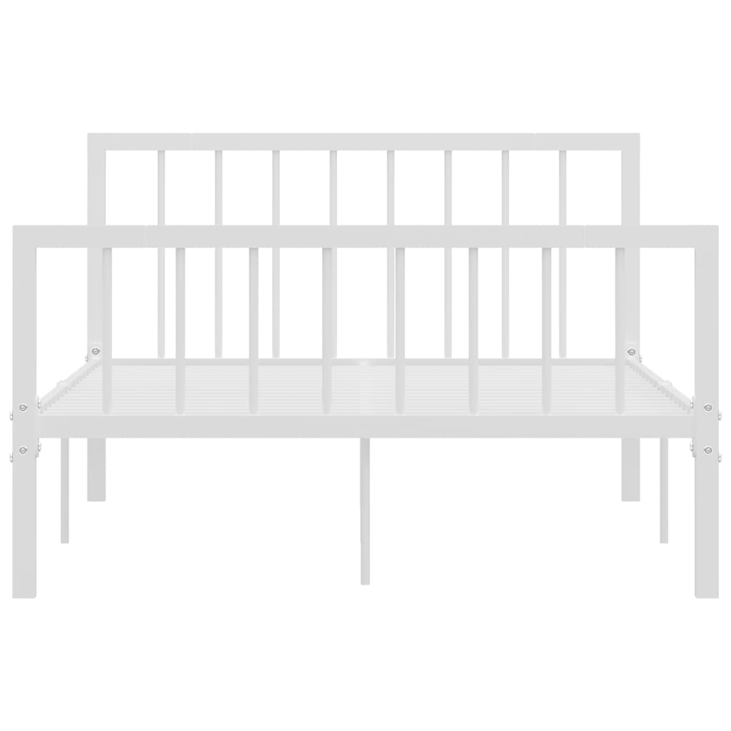 Bettgestell Weiß Metall 120x200 cm - Pazzar.ch