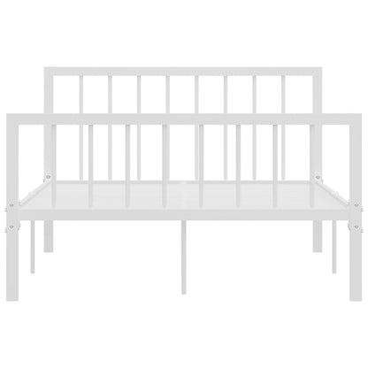 Bettgestell Weiß Metall 120x200 cm - Pazzar.ch