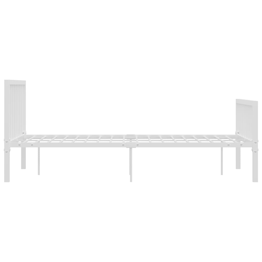 Bettgestell Weiß Metall 120x200 cm - Pazzar.ch