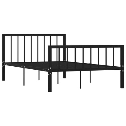 Bettgestell Schwarz Metall 120x200 cm - Pazzar.ch