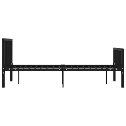 Bettgestell Schwarz Metall 120x200 cm - Pazzar.ch