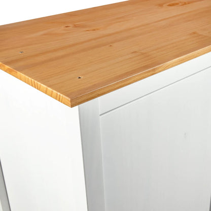 Kleiderschrank mit 2 Türen Hill Weiß 89x50x170 cm Kiefernholz - Pazzar.ch