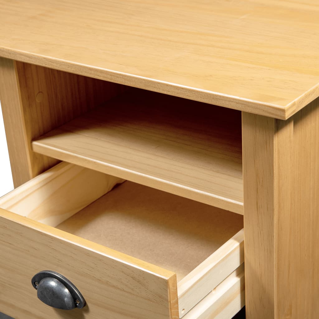Schreibtisch Hill mit 3 Schubladen 120×50×74 cm Kiefernholz - Pazzar.ch