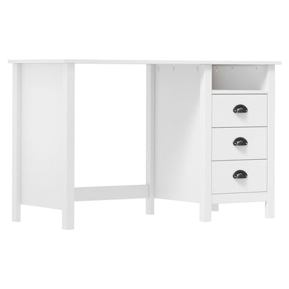 Schreibtisch Hill mit 3 Schubladen 120x50x74 cm Kiefernholz - Pazzar.ch