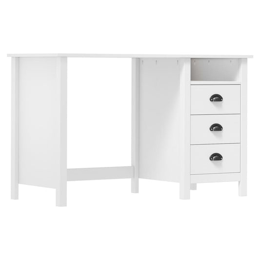 Schreibtisch Hill mit 3 Schubladen 120x50x74 cm Kiefernholz - Pazzar.ch