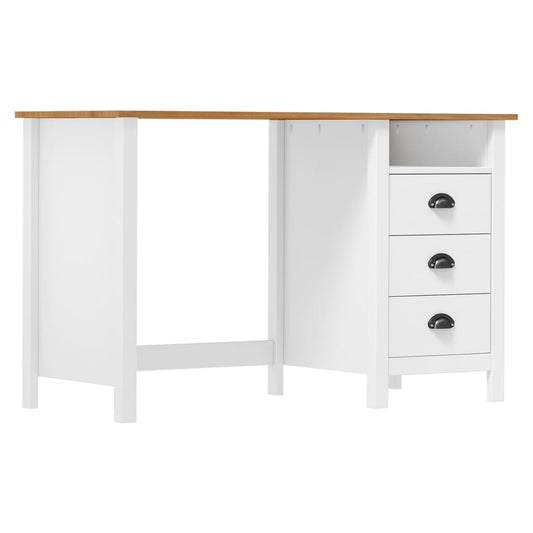 Schreibtisch Hill mit 3 Schubladen 120x50x74 cm Kiefernholz - Pazzar.ch