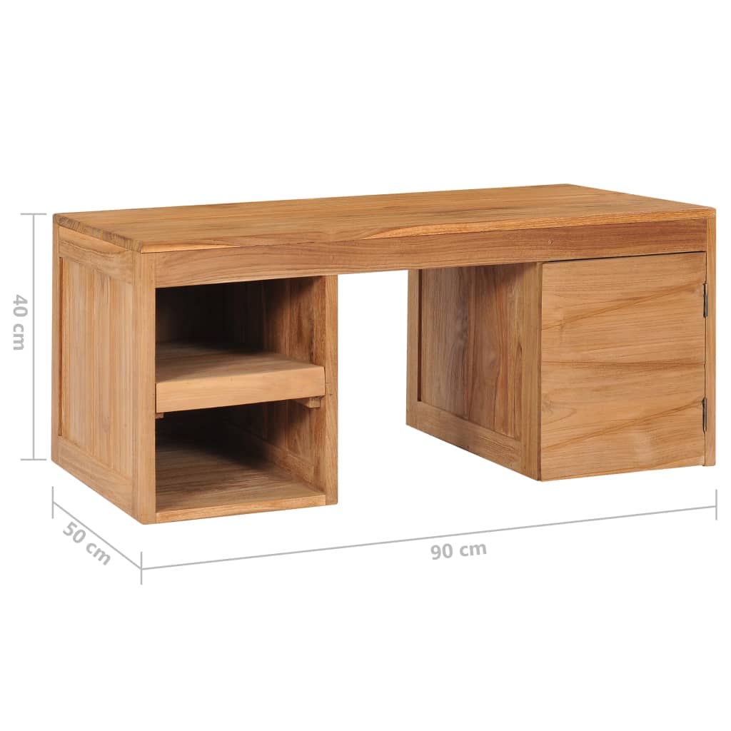 Couchtisch 90×50×40 cm Massivholz Teak - Pazzar.ch