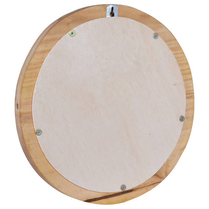 Wandspiegel 40 cm Teak Rund - Pazzar.ch