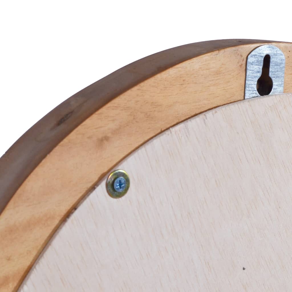 Wandspiegel 40 cm Teak Rund - Pazzar.ch