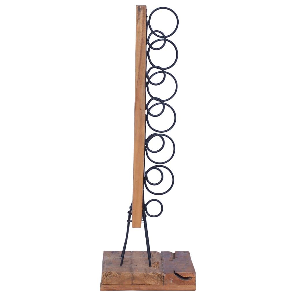 Weinständer für 6 Flaschen 35x35x100 cm Massivholz Teak - Pazzar.ch