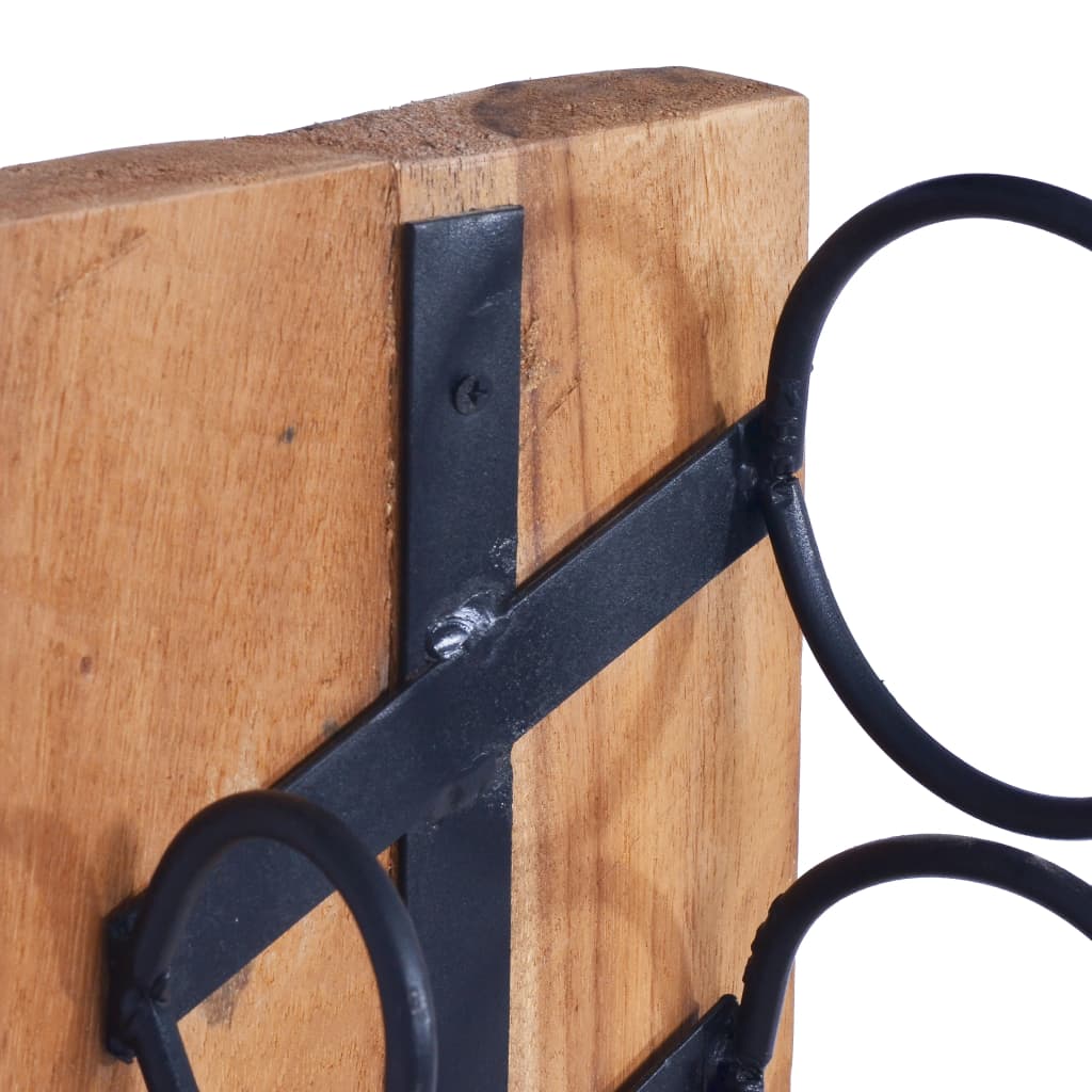 Weinständer für 6 Flaschen 35x35x100 cm Massivholz Teak - Pazzar.ch