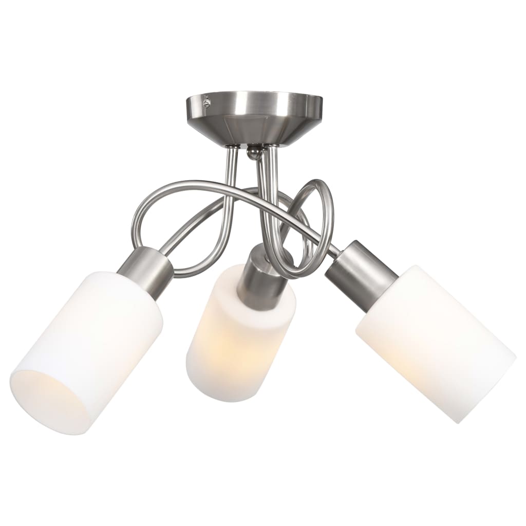 Deckenleuchte mit Keramik-Lampenschirmen für 3 E14 Glühlampen - Pazzar.ch