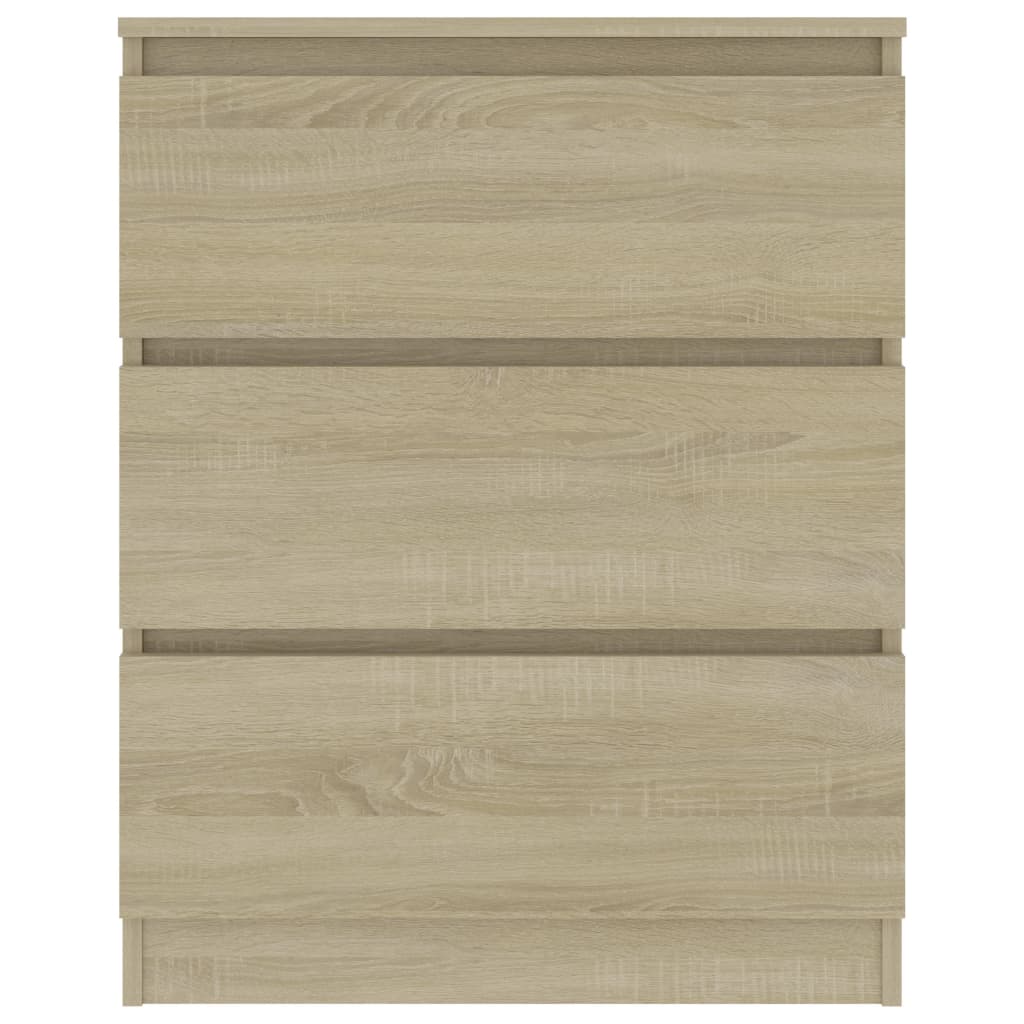 Sideboard Sonoma-Eiche 60x35x76 cm Holzwerkstoff - Pazzar.ch