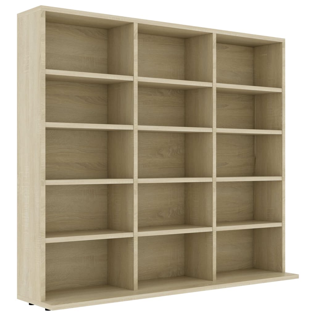 CD-Regal Sonoma-Eiche 102x23x89,5 cm Holzwerkstoff - Pazzar.ch
