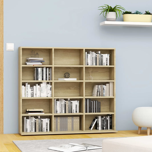 CD-Regal Sonoma-Eiche 102x23x89,5 cm Holzwerkstoff - Pazzar.ch