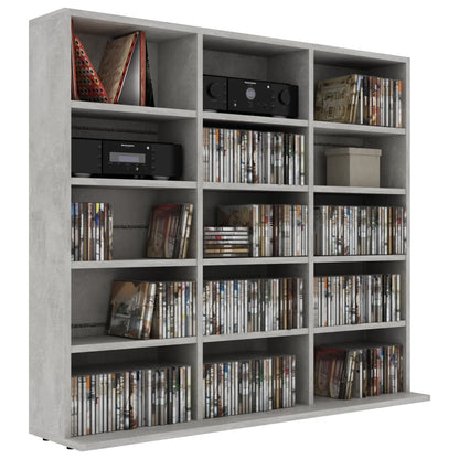 CD-Regal Betongrau 102x23x89,5 cm Holzwerkstoff - Pazzar.ch
