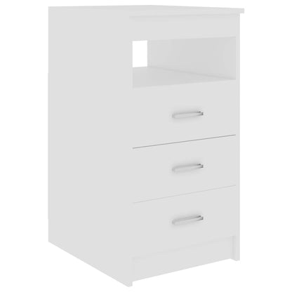 Sideboard mit Schubladen Weiß 40x50x76 cm Holzwerkstoff - Pazzar.ch