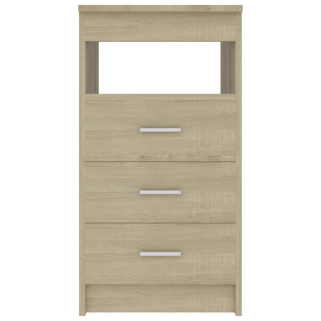 Sideboard mit Schubladen Sonoma-Eiche 40x50x76 cm Holzwerkstoff - Pazzar.ch