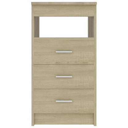 Sideboard mit Schubladen Sonoma-Eiche 40x50x76 cm Holzwerkstoff - Pazzar.ch