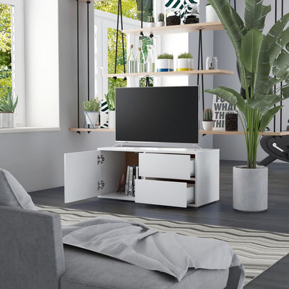 TV-Schrank Weiß 80x34x36 cm Holzwerkstoff - Pazzar.ch