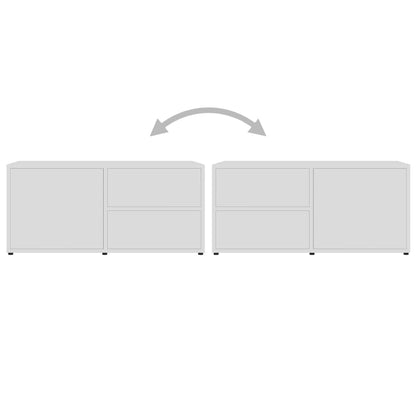 TV-Schrank Weiß 80x34x36 cm Holzwerkstoff - Pazzar.ch