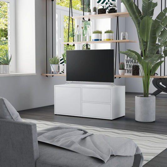 TV-Schrank Weiß 80x34x36 cm Holzwerkstoff - Pazzar.ch