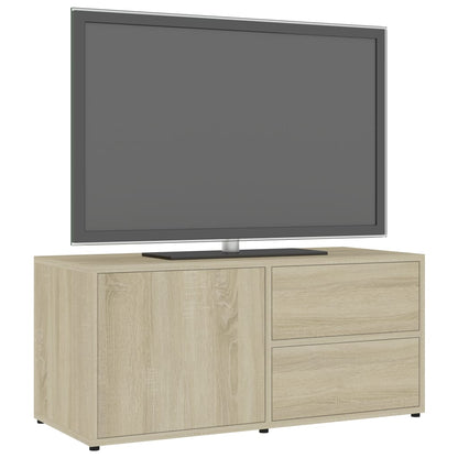 TV-Schrank Sonoma-Eiche 80x34x36 cm Holzwerkstoff - Pazzar.ch