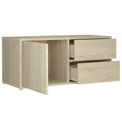 TV-Schrank Sonoma-Eiche 80x34x36 cm Holzwerkstoff - Pazzar.ch