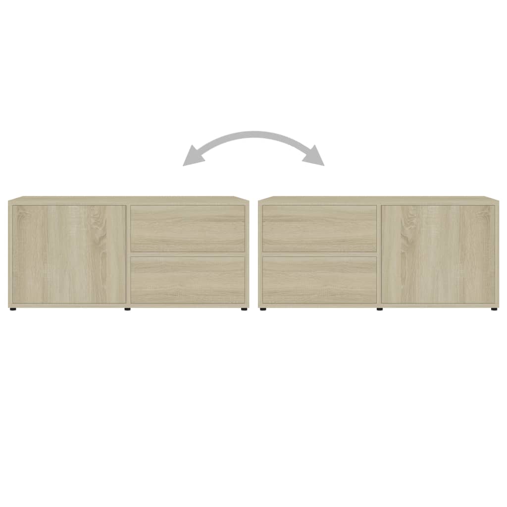TV-Schrank Sonoma-Eiche 80x34x36 cm Holzwerkstoff - Pazzar.ch