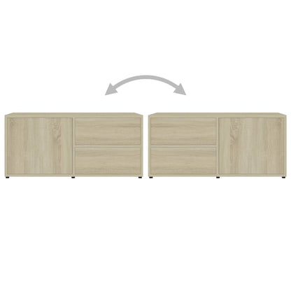 TV-Schrank Sonoma-Eiche 80x34x36 cm Holzwerkstoff - Pazzar.ch