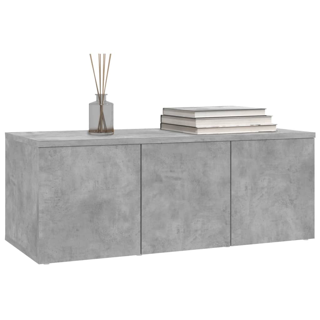 TV-Schrank Betongrau 80x34x30 cm Holzwerkstoff - Pazzar.ch