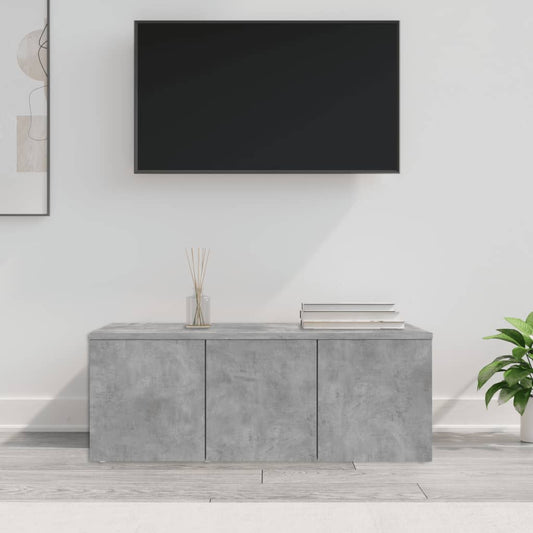 TV-Schrank Betongrau 80x34x30 cm Holzwerkstoff - Pazzar.ch