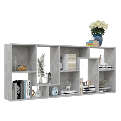Bücherregal Betongrau 67x24x161 cm Holzwerkstoff - Pazzar.ch