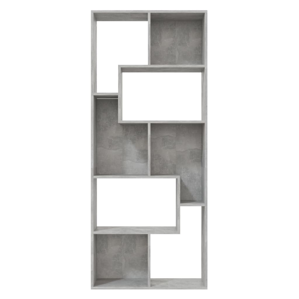 Bücherregal Betongrau 67x24x161 cm Holzwerkstoff - Pazzar.ch