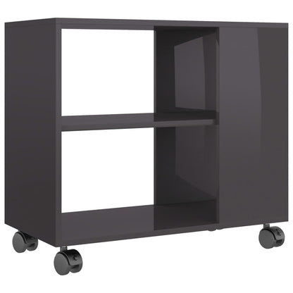 Beistelltisch Hochglanz-Grau 70x35x55 cm Holzwerkstoff - Pazzar.ch
