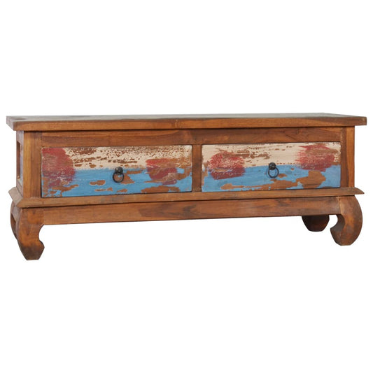 TV-Schrank 110x35x40 cm Teak Altholz - Pazzar.ch