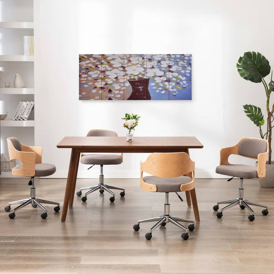 Leinwandbild-Set Blumen in Vase Mehrfarbig 150x60 cm - Pazzar.ch
