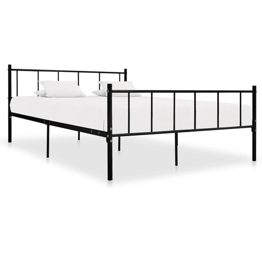Bettgestell Schwarz Metall 180×200 cm - Pazzar.ch