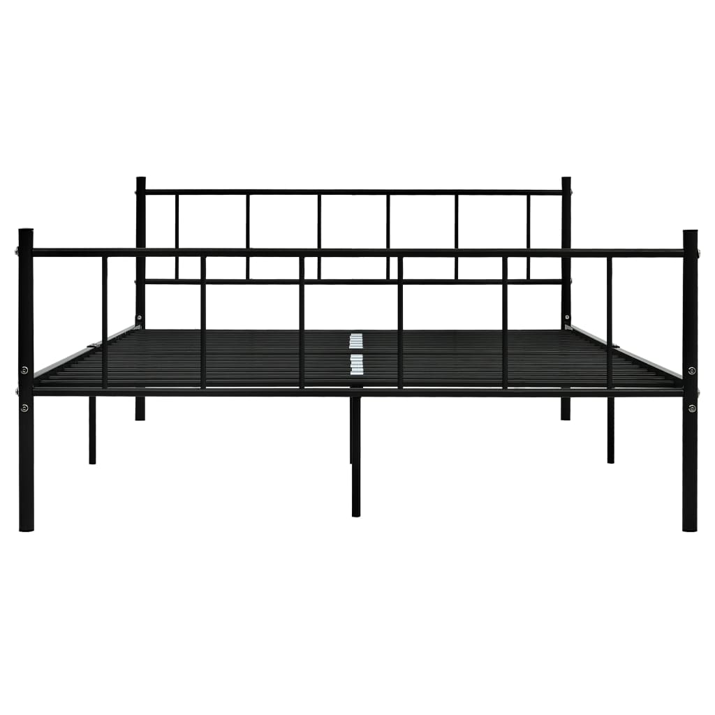 Bettgestell Schwarz Metall 180×200 cm - Pazzar.ch