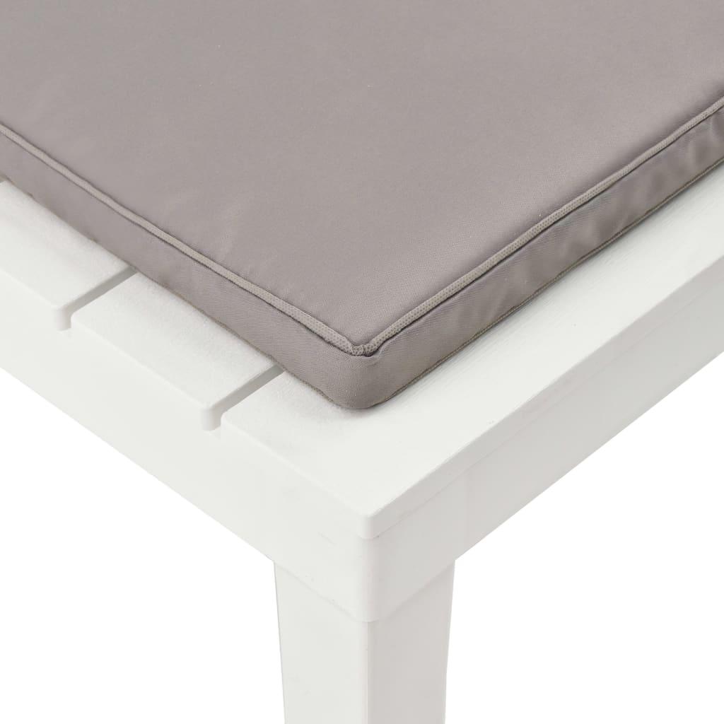 Gartenstühle mit Auflagen 2 Stk. Kunststoff Weiß - Pazzar.ch