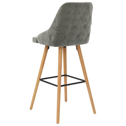 Barhocker 2 Stk. Hellgrau Samt - Pazzar.ch