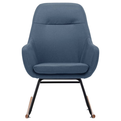 Schaukelstuhl Blau Stoff - Pazzar.ch