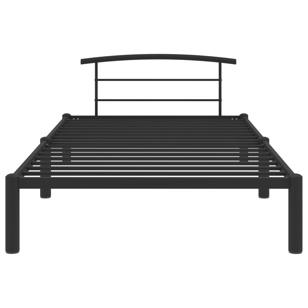 Bettgestell Schwarz Metall 90x200 cm - Pazzar.ch
