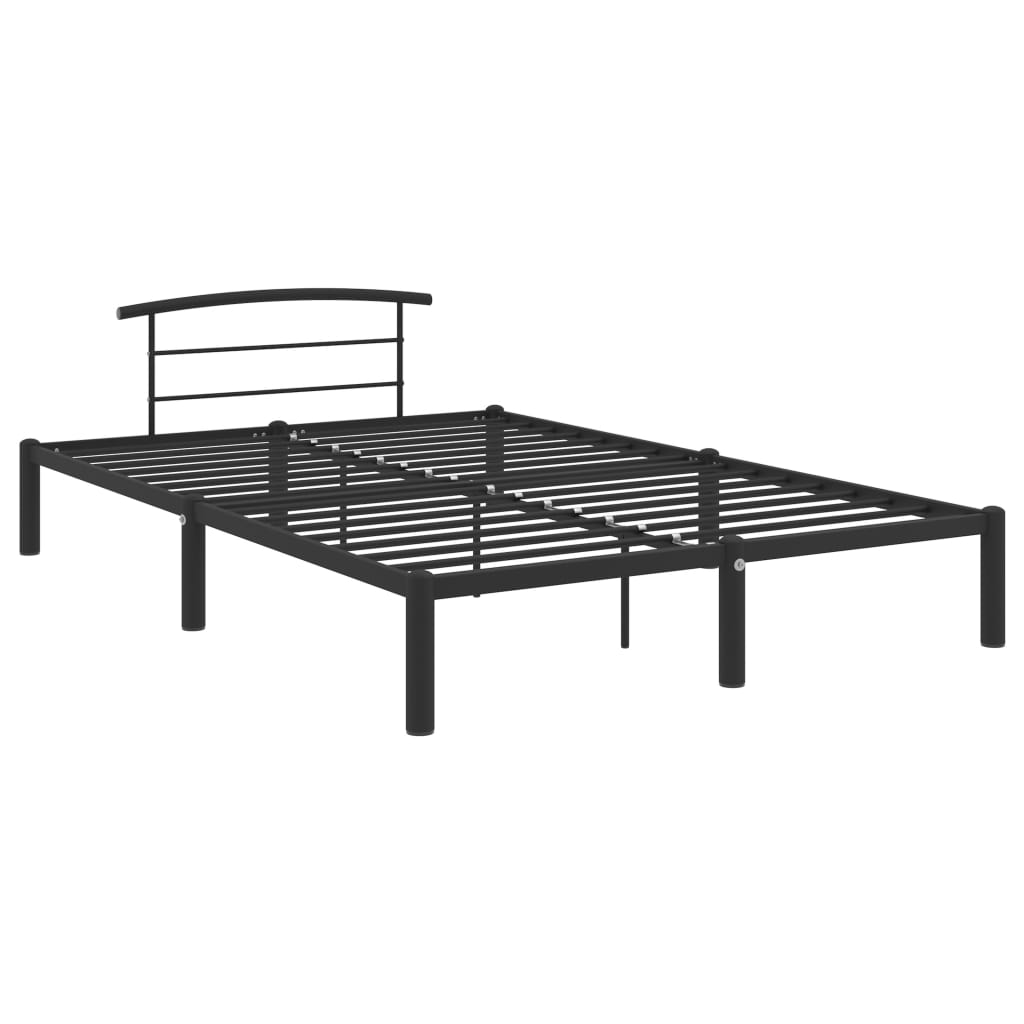 Bettgestell Schwarz Metall 120x200 cm - Pazzar.ch