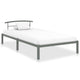 Bettgestell Grau Metall 90x200 cm