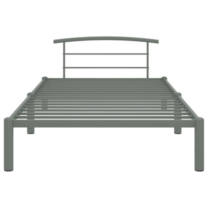 Bettgestell Grau Metall 90x200 cm - Pazzar.ch