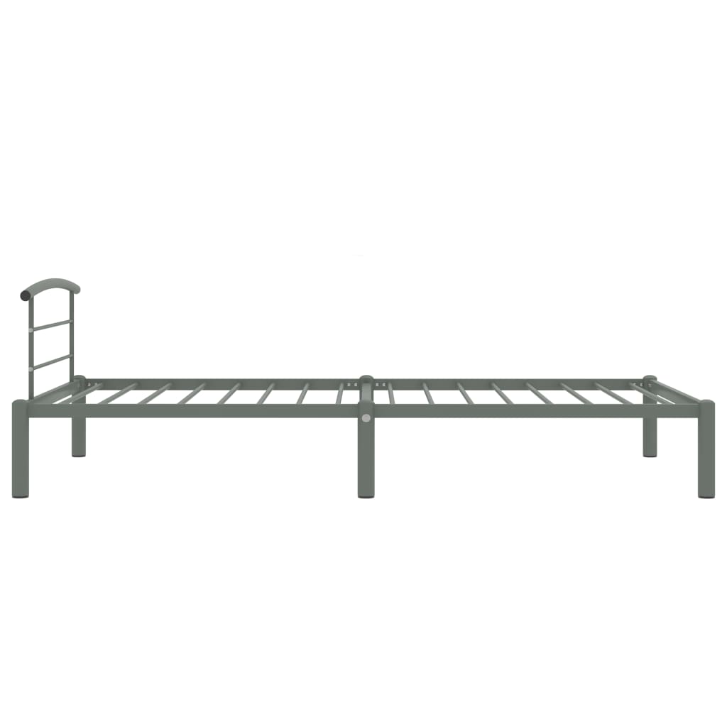 Bettgestell Grau Metall 90x200 cm