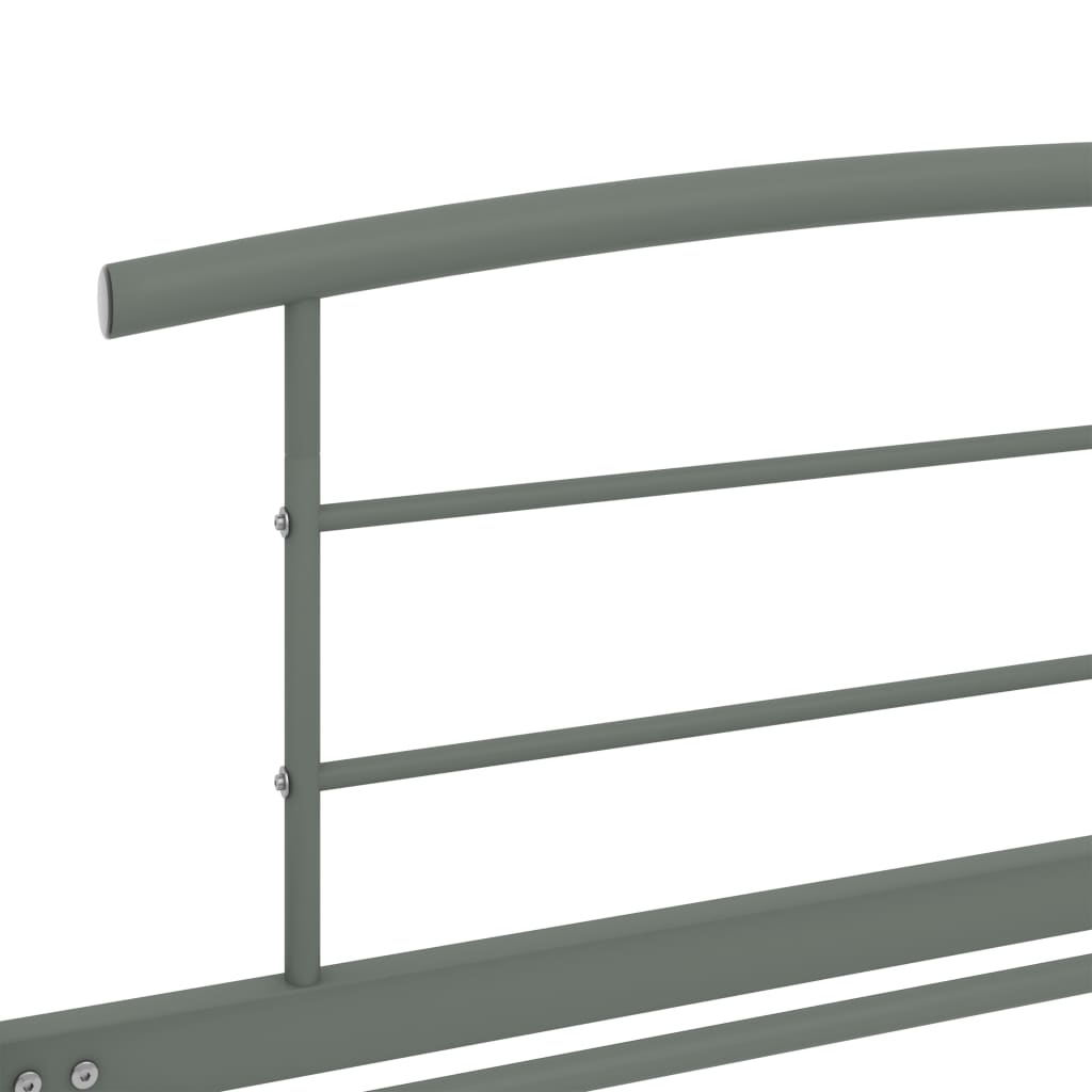 Bettgestell Grau Metall 90x200 cm - Pazzar.ch